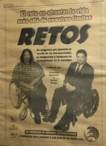advertisement for Retos program